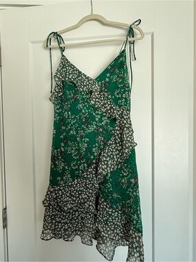ASTR Print Mix Mini Dress